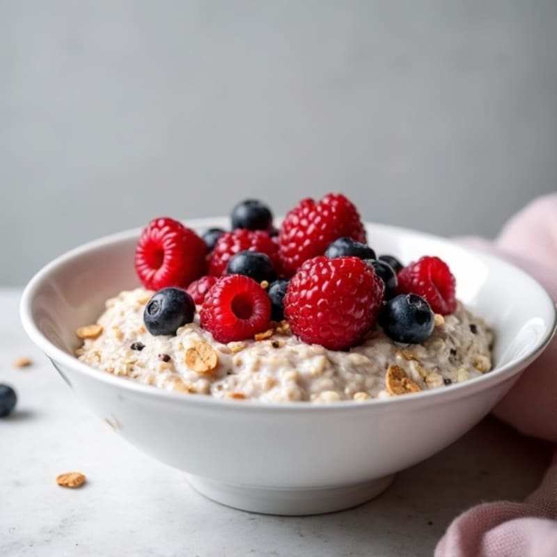 Creamy Berry Chia Overnight Oats