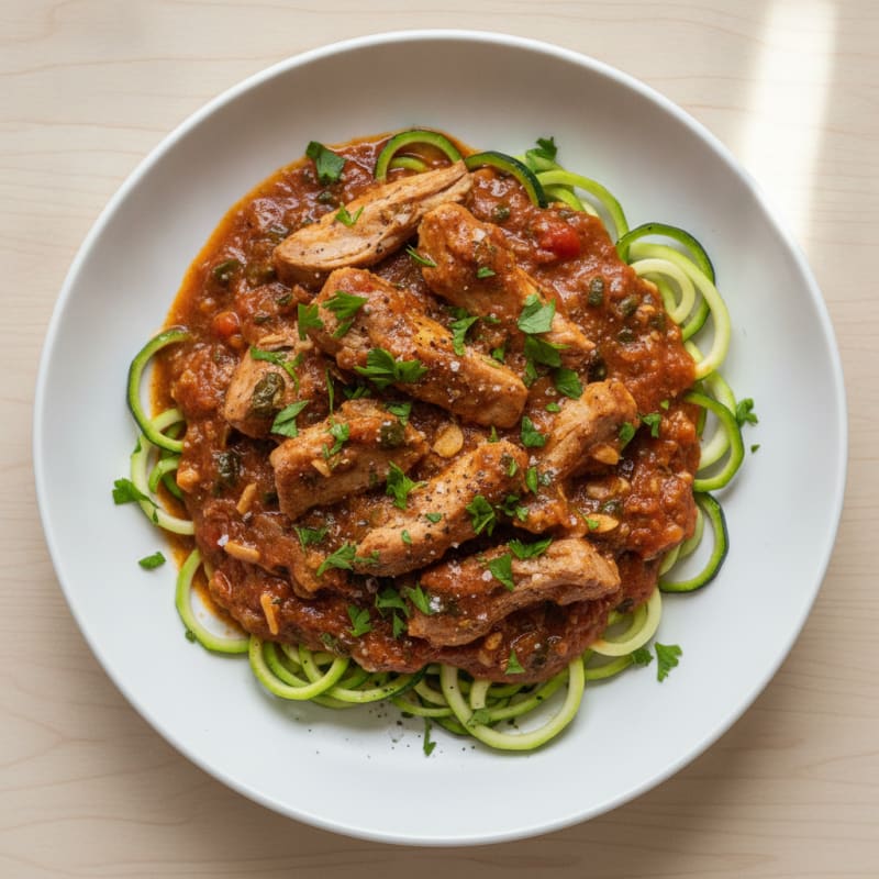 Slow-Cooked Pork with Rich Tomato Sauce