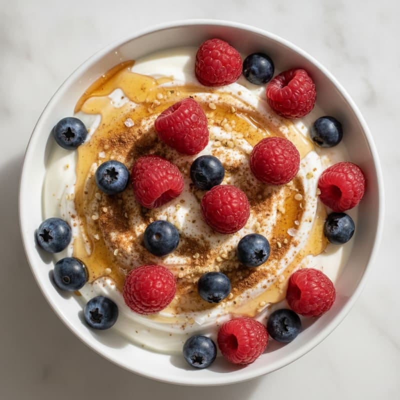 Greek Yogurt with Berries and Honey