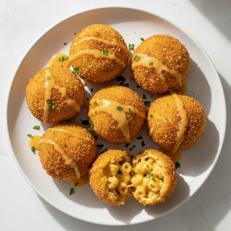 Golden Macaroni and Cheese Bites