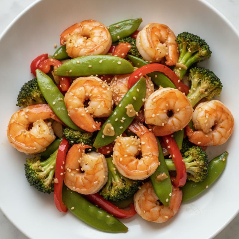 Sesame-Ginger Shrimp Stir-Fry
