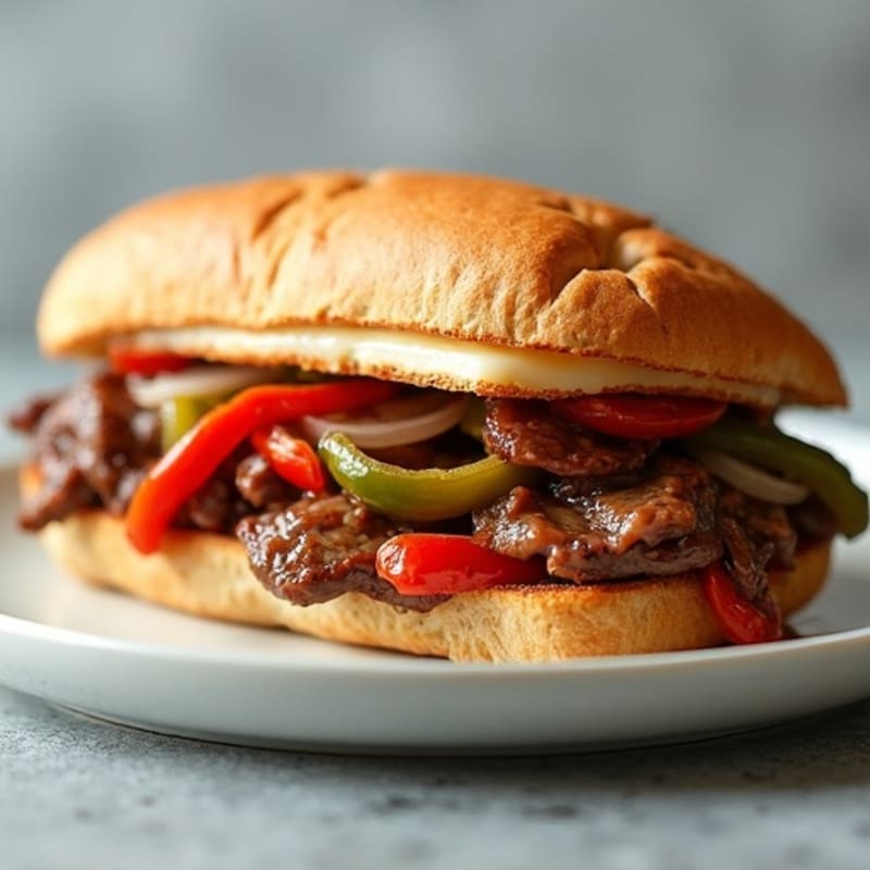 Lean Sirloin Philly with Bell Peppers and Onions