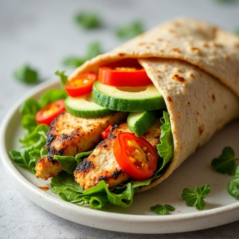 Fresh Garden Vegetable Wrap