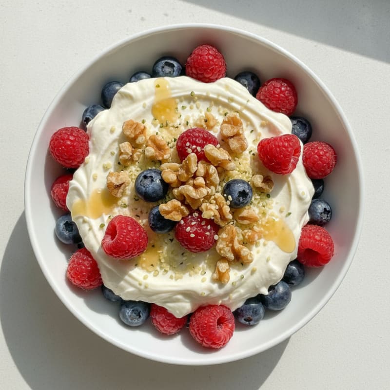 Creamy Greek Yogurt Protein Parfait with Mixed Berries
