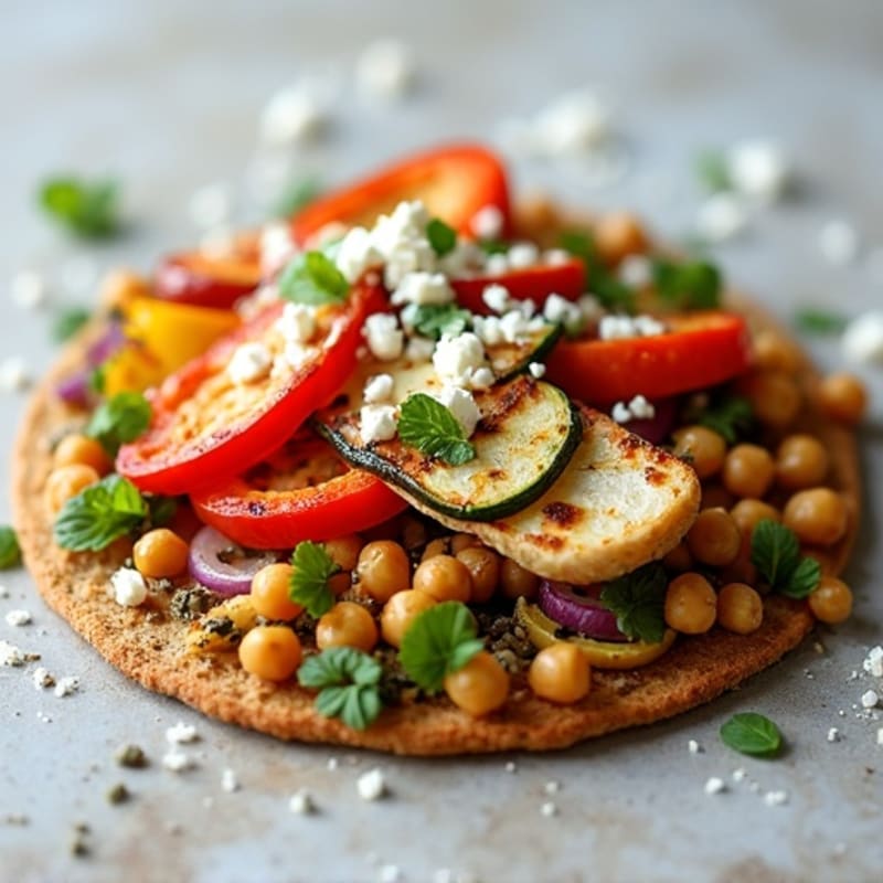 Crispy Roasted Vegetable Flatbread