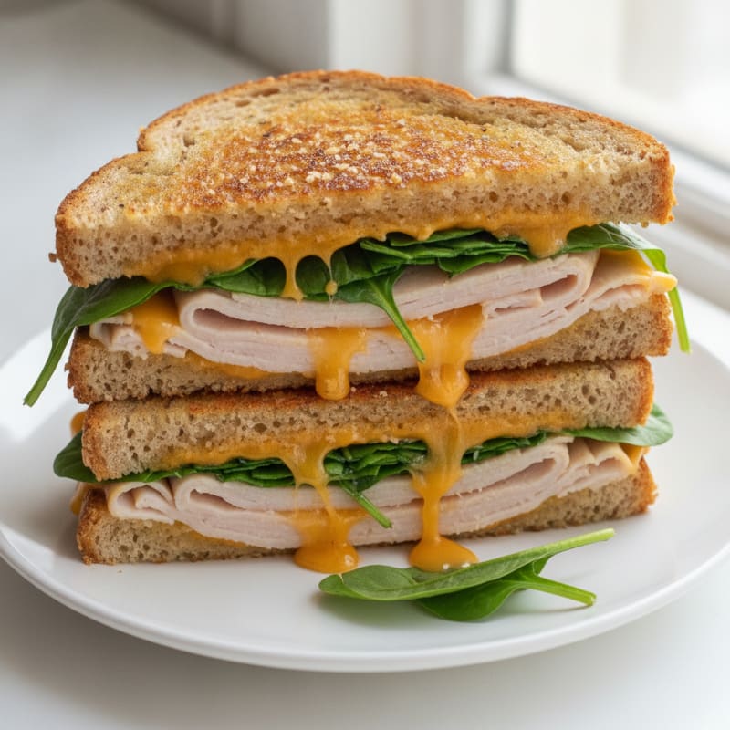 Triple-Decker Grilled Cheese Sandwich