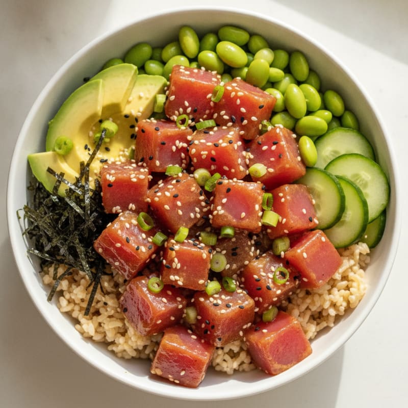 Hawaiian Ahi Tuna Poke Bowl