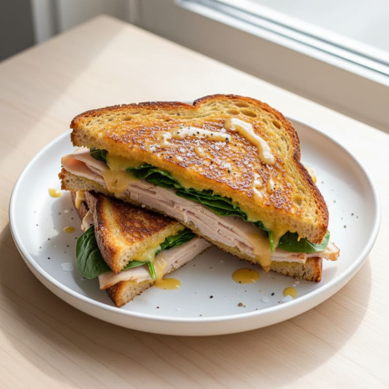 Golden Grilled Cheese on Sourdough