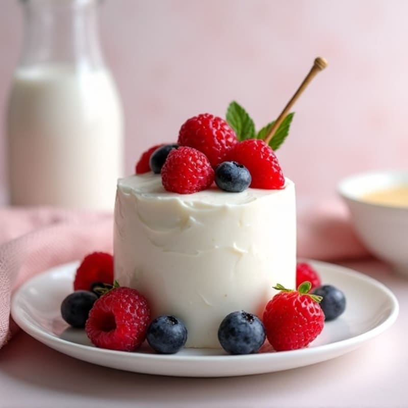 Cottage Cheese Protein Mousse with Mixed Berries