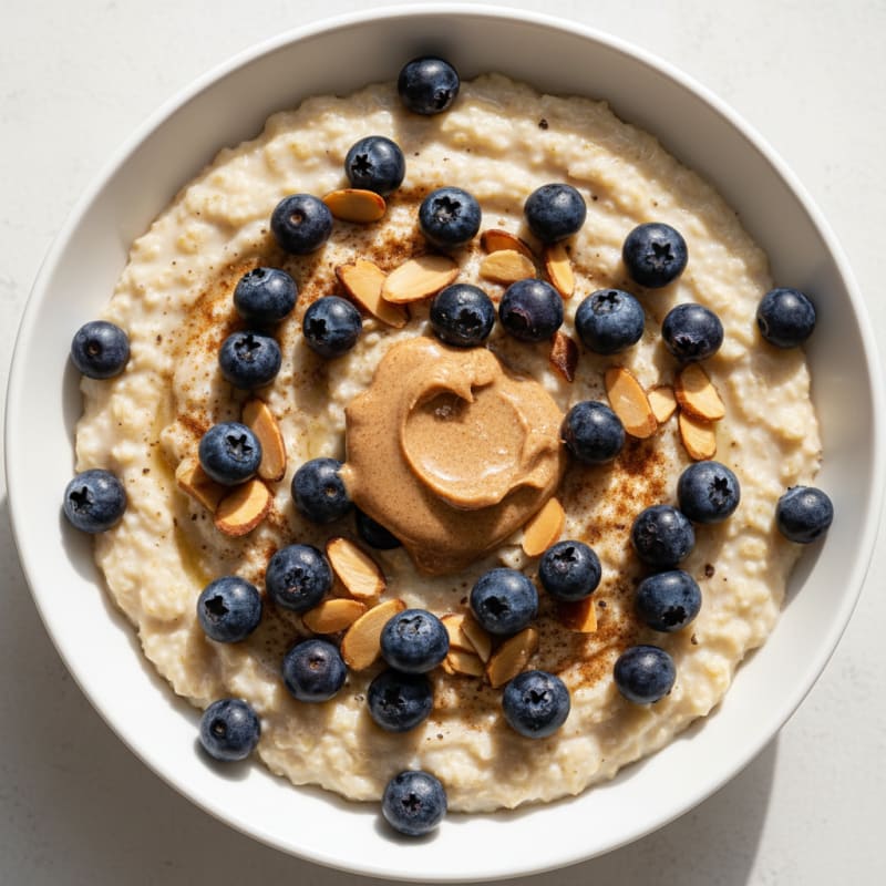 Blueberry Almond Oatmeal Power Bowl