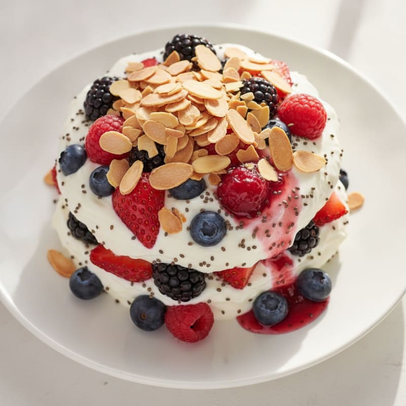 Creamy Greek Yogurt Protein Parfait with Mixed Berries