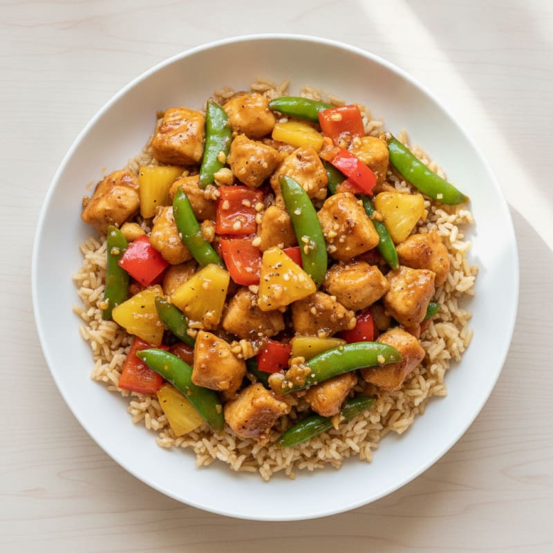 Sweet and Sour Chicken Stir-Fry