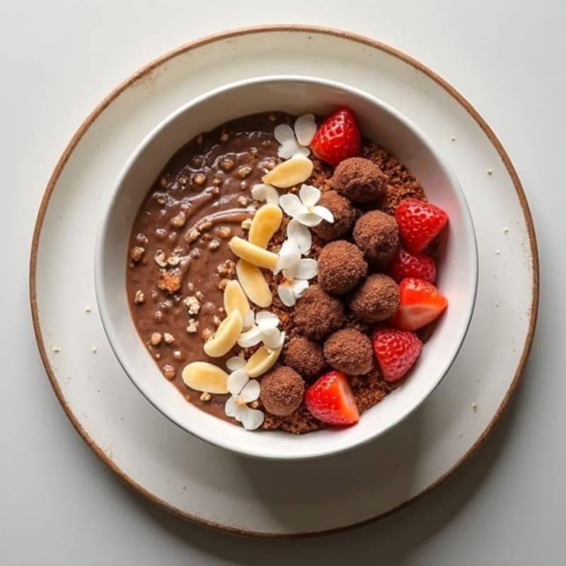 Chocolate Coconut Almond Protein Oats