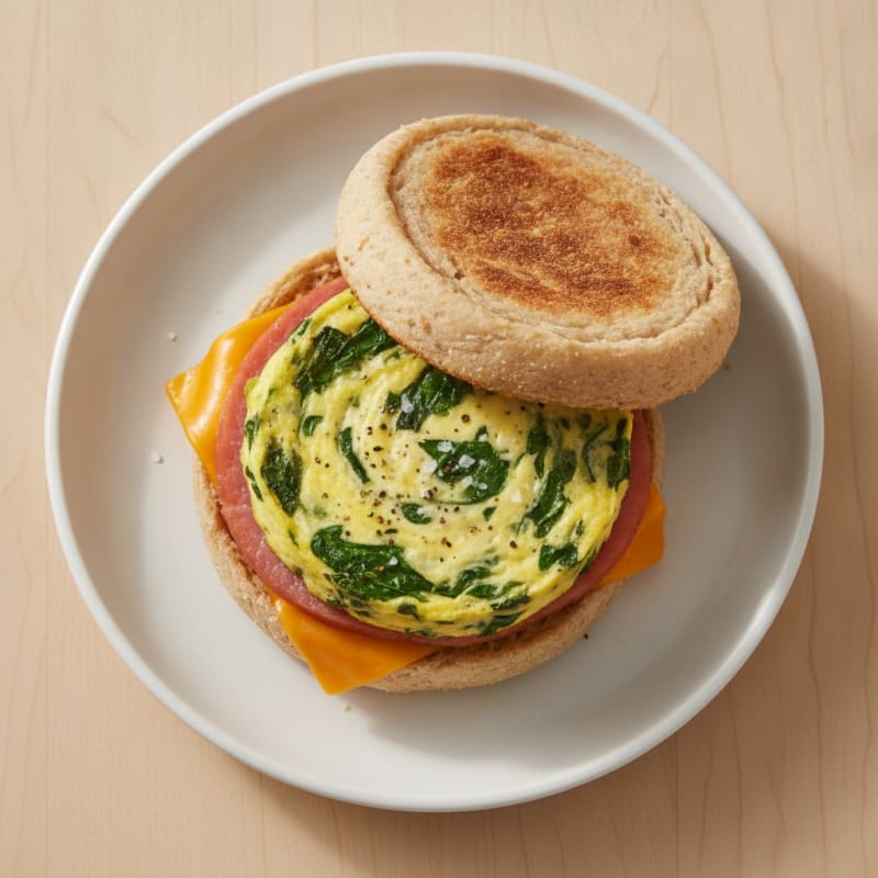 Baked Egg English Muffin Sandwich