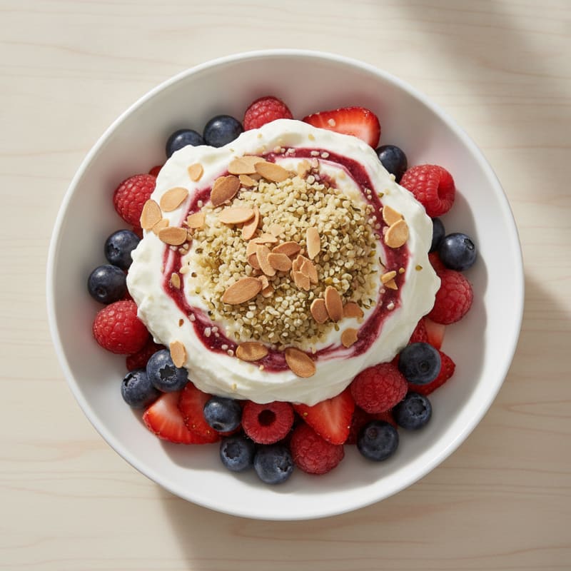 Creamy Greek Yogurt Protein Parfait with Mixed Berries