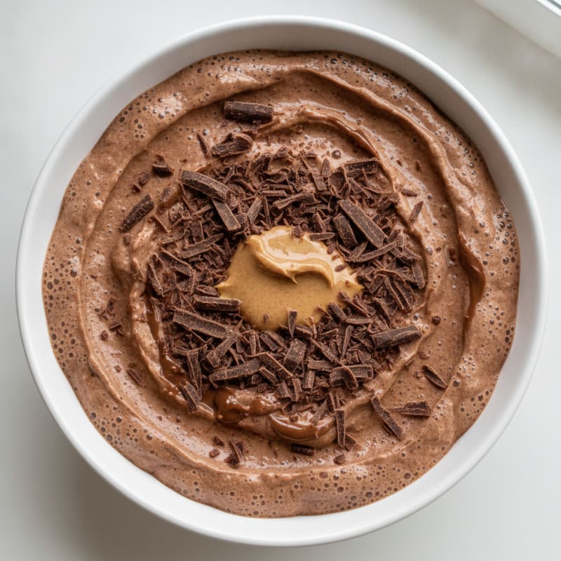 Silky Chocolate Protein Mousse with Greek Yogurt