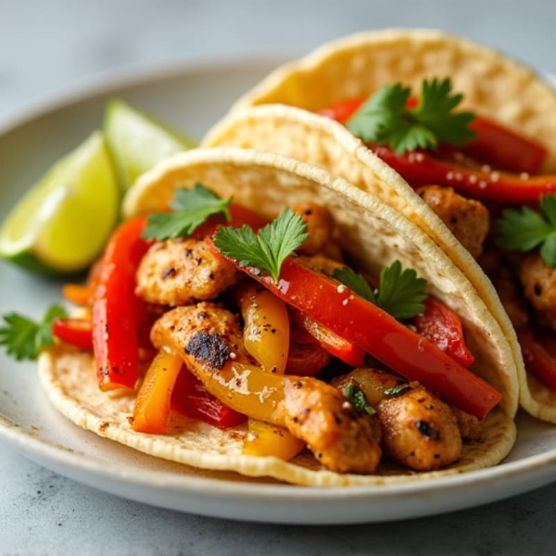 Sheet Pan Chicken Fajita Tacos