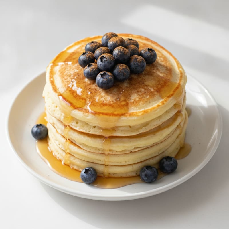 Fluffy High-Protein Buttermilk-Style Pancakes