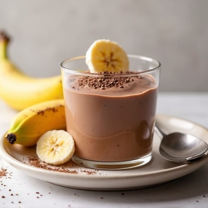 Silky Chocolate Protein Pudding with Chia Seeds