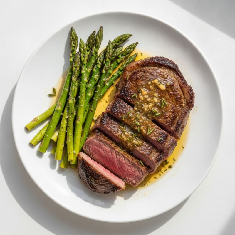 Garlic Herb Butter Pan-Seared Steak