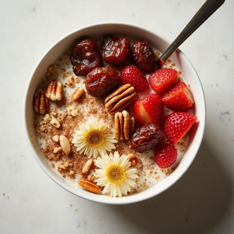 Sticky-Sweet Date and Pecan Breakfast Bowl