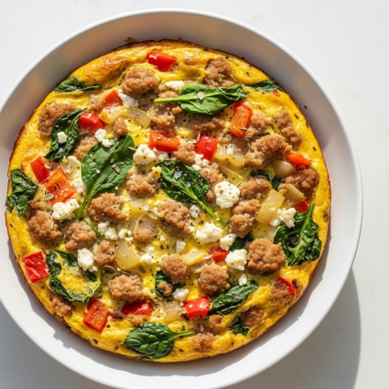 Savory Egg and Turkey Sausage Bake