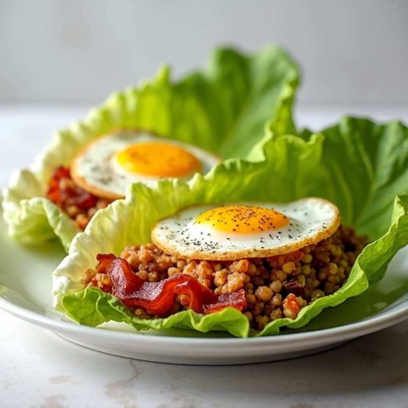 Lean Turkey and Crispy Bacon Lettuce Wraps
