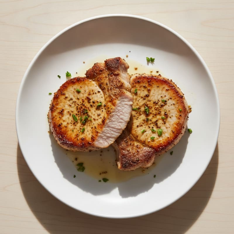 Broiled Pork Chops with Savory Rub