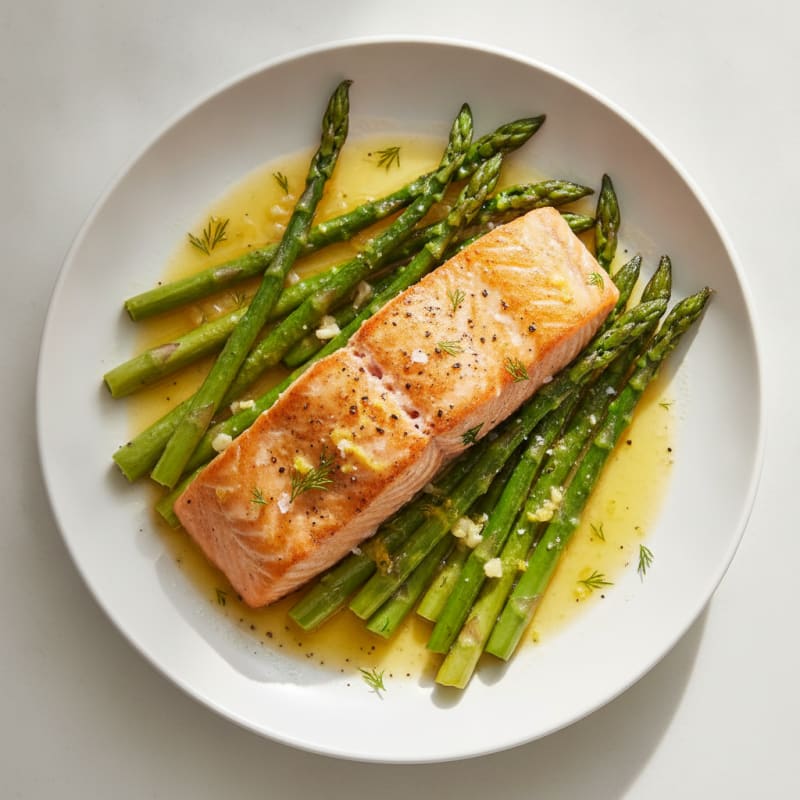 One-Pan Lemon Herb Salmon and Asparagus