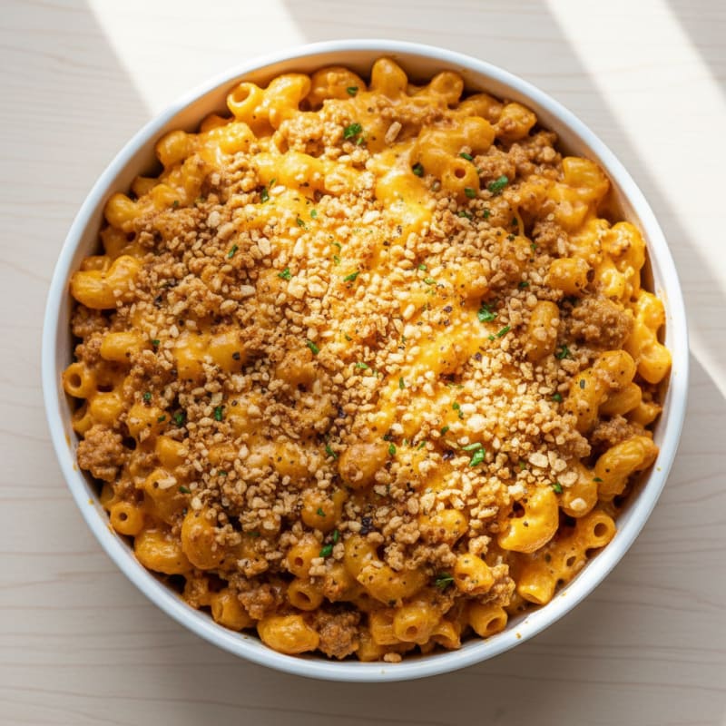 Baked Macaroni and Cheese with Crispy Topping