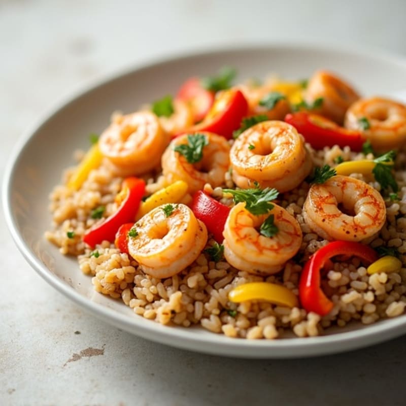 Spicy Chicken and Shrimp One-Pan Rice