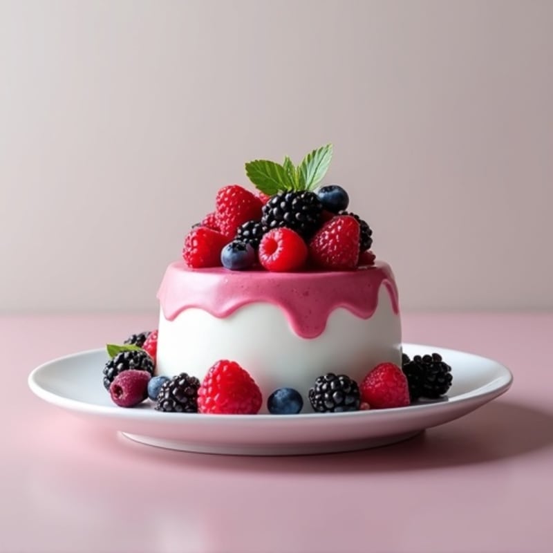 Silky Protein Yogurt with Mixed Berries