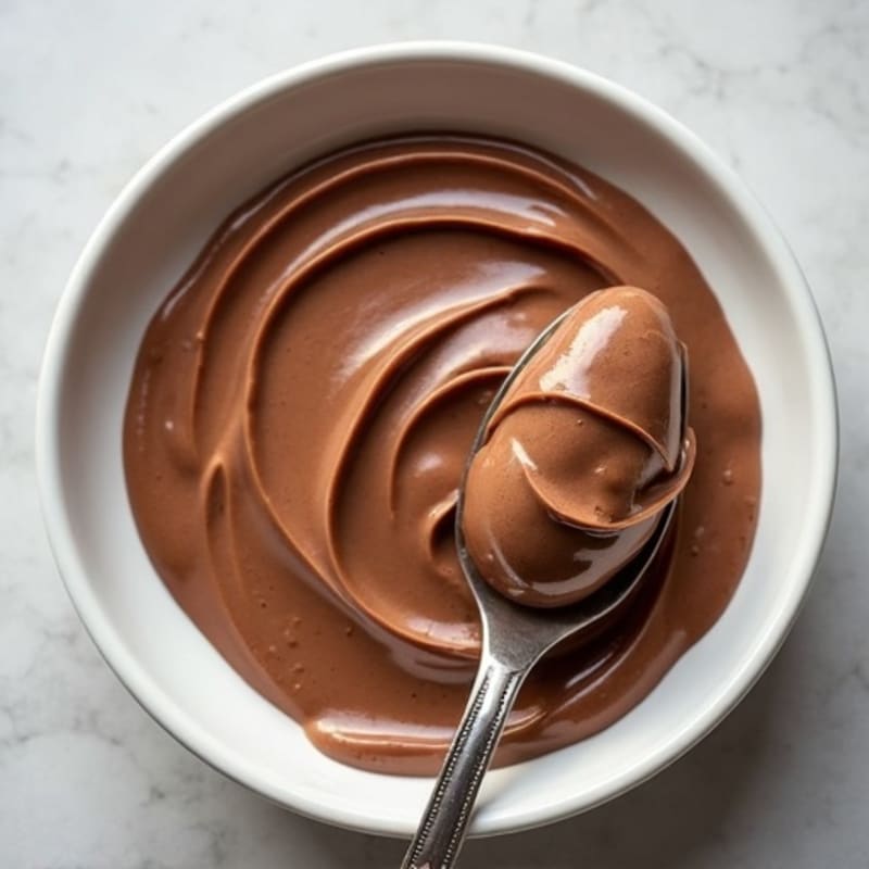 Silky Chocolate Protein Pudding with Peanut Butter Swirl