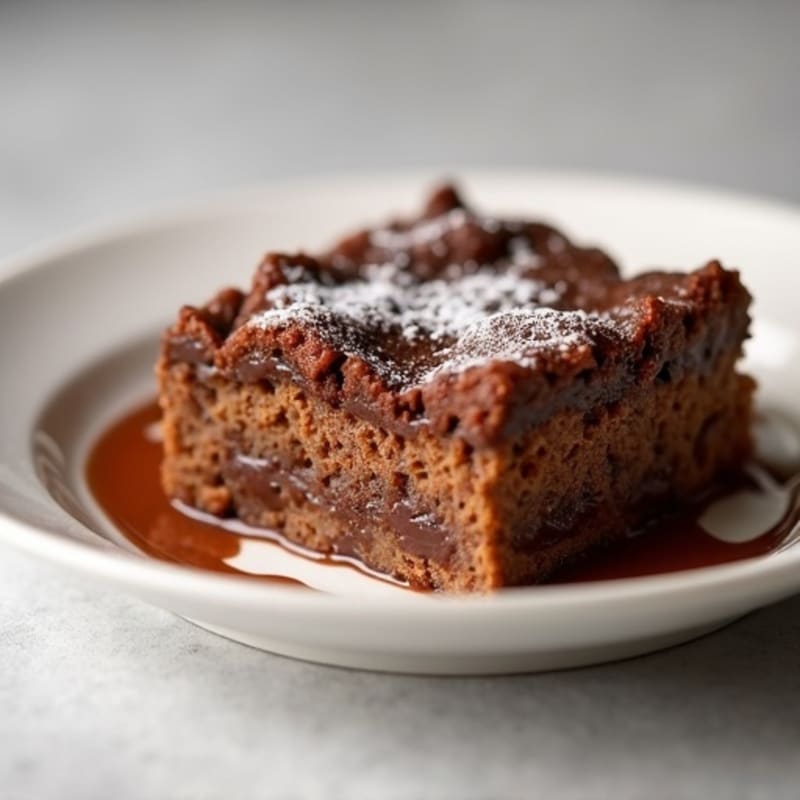 Silky Chocolate Protein Bread Pudding