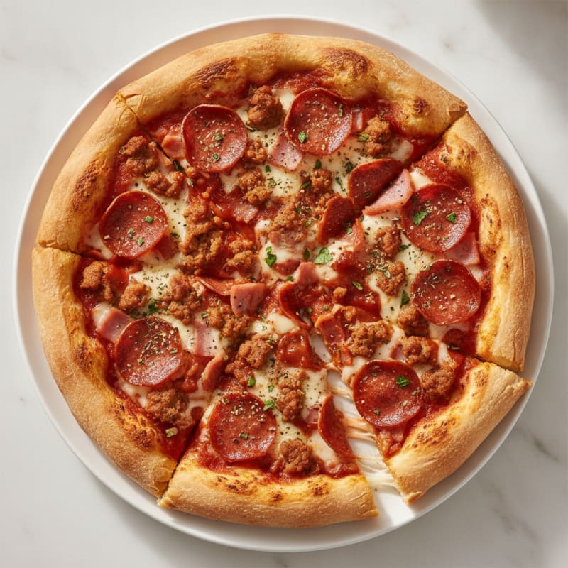 Stuffed Crust Meat Lovers Pizza