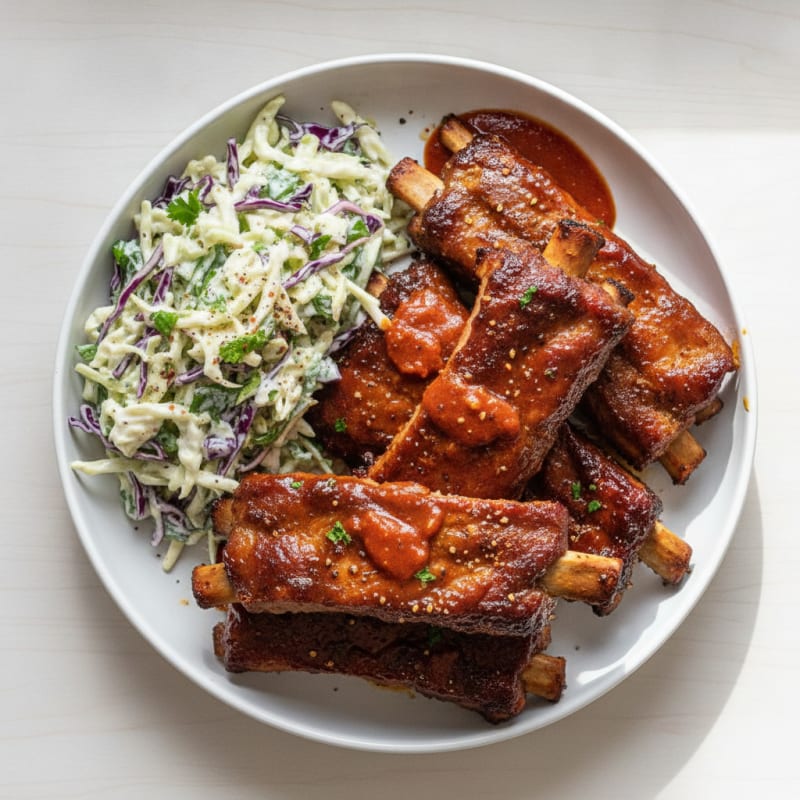 Smoked BBQ Ribs with Tangy Glaze