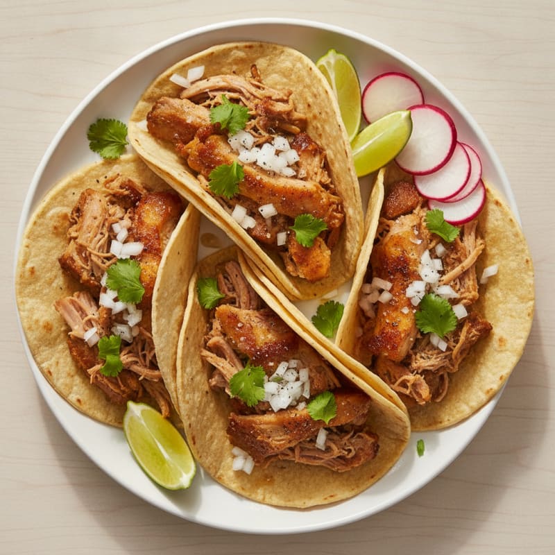 Slow-Cooked Pork Carnitas Tacos