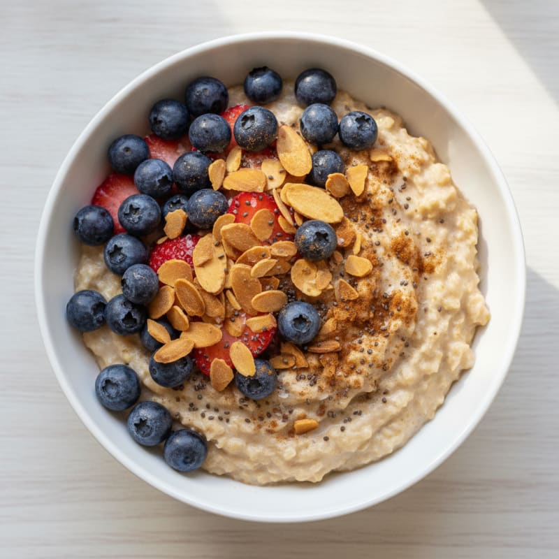 Berry-Almond Oatmeal Bowl