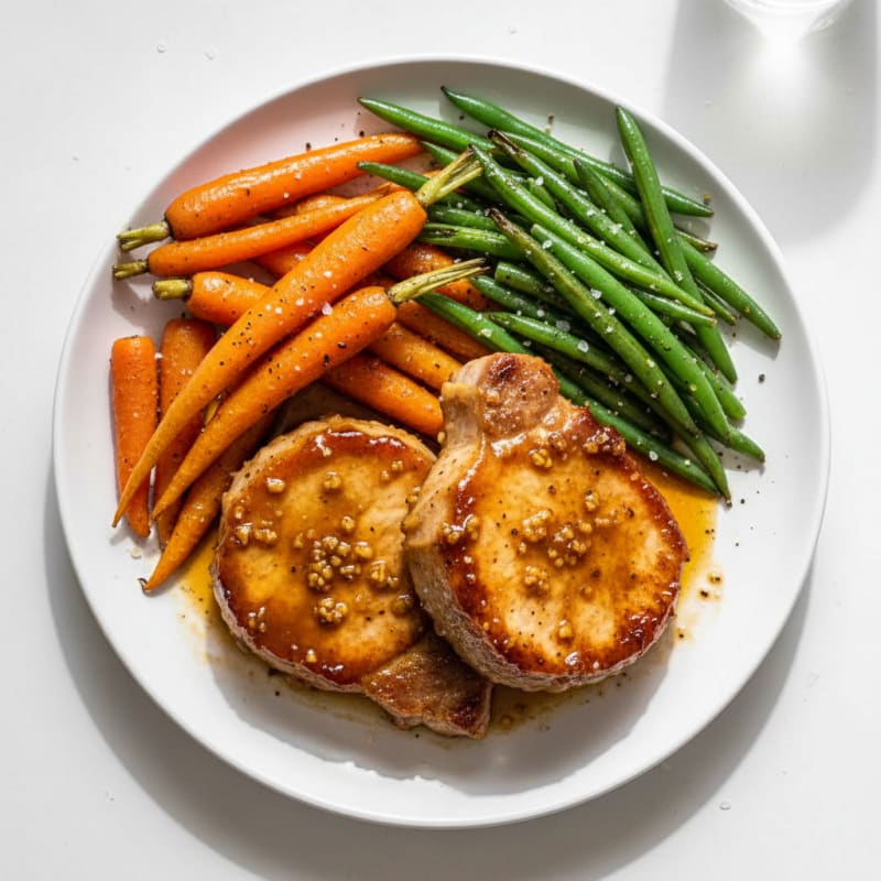 Caramelized Maple-Glazed Pork Chops