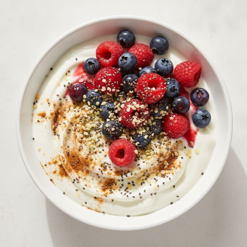 High-Protein Mixed Berry Yogurt Bowl