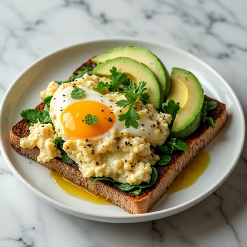 Egg White Scramble with Spinach and Smoked Turkey