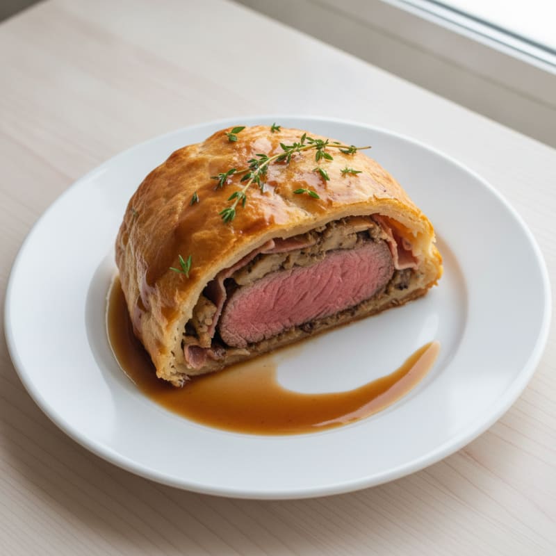 Classic Beef Wellington with Mushroom Duxelles