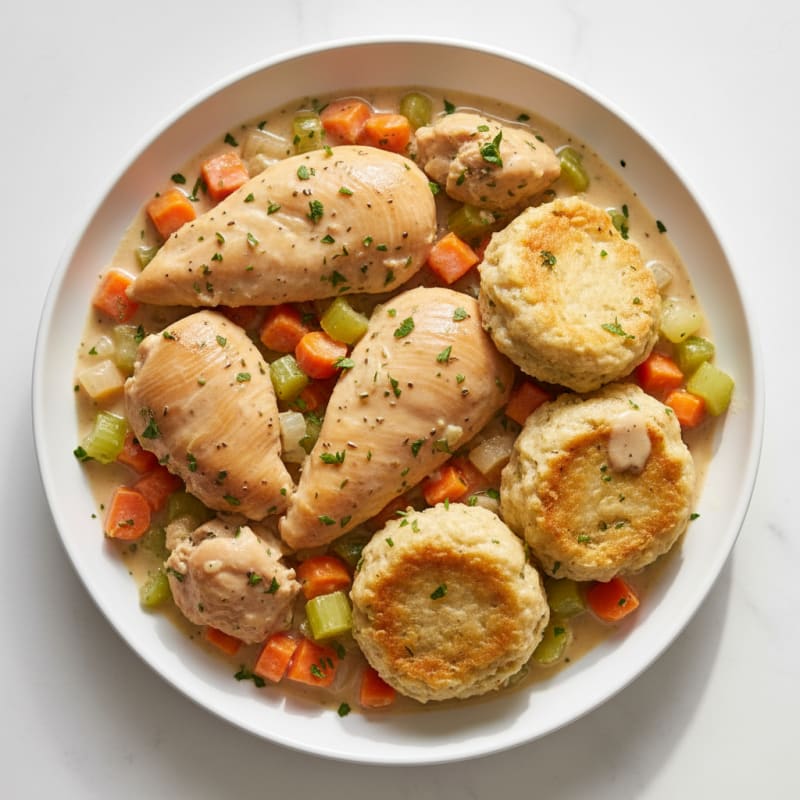 Creamy Herb Chicken and Dumplings