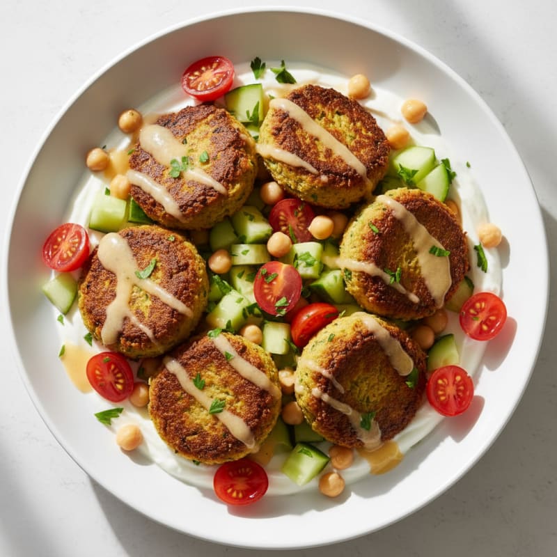 Falafel Bowl with Lemon-Tahini Drizzle