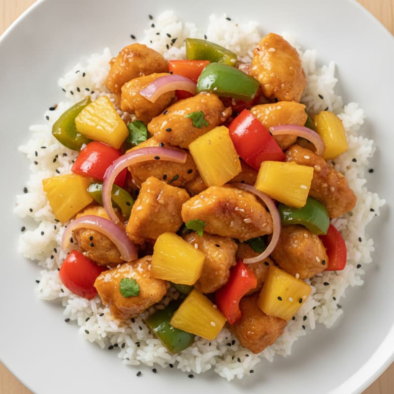 Sweet and Sour Chicken with Pineapple