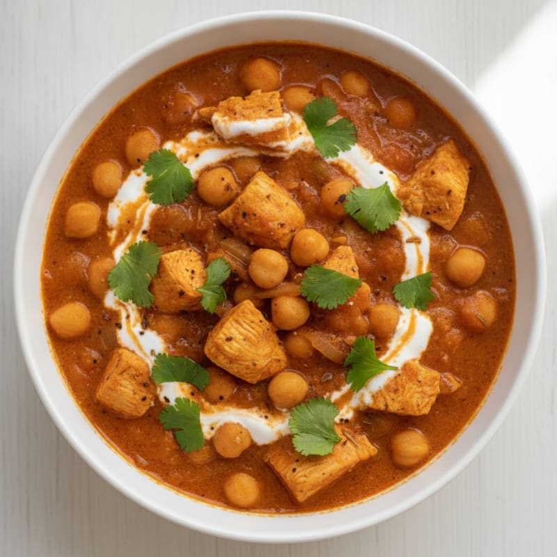 Hearty Chickpea and Tomato Curry