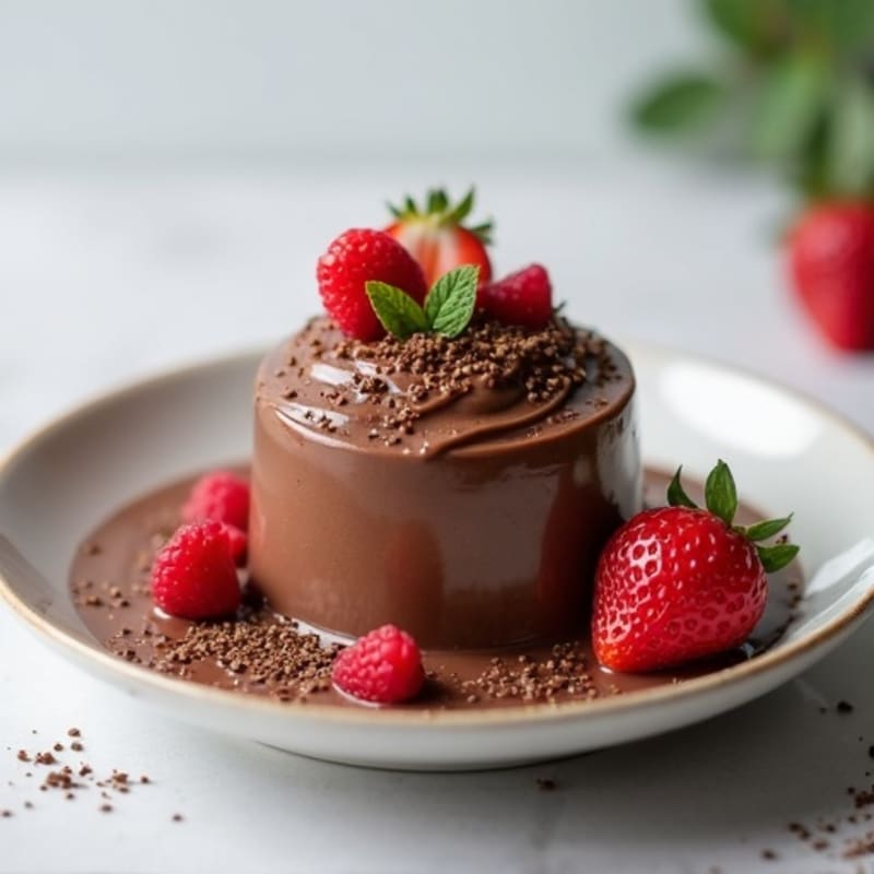Silky Chocolate Protein Pudding with Greek Yogurt