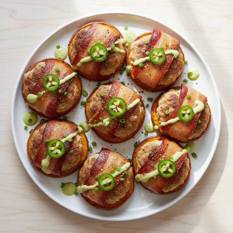Crispy Bacon-Wrapped Jalapeño Sliders
