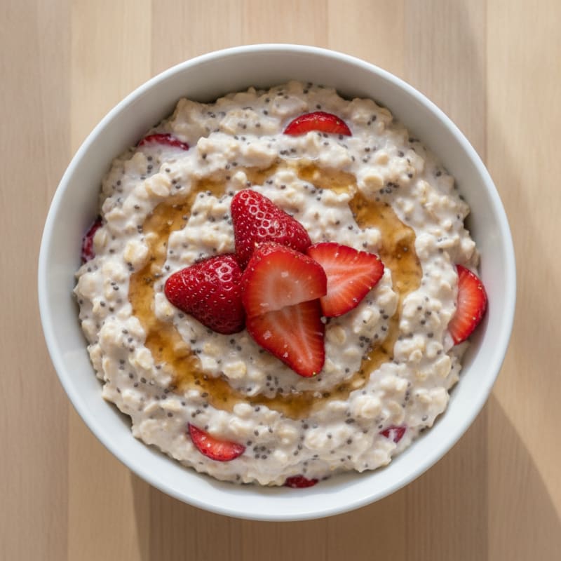 Strawberry Shortcake Overnight Oats