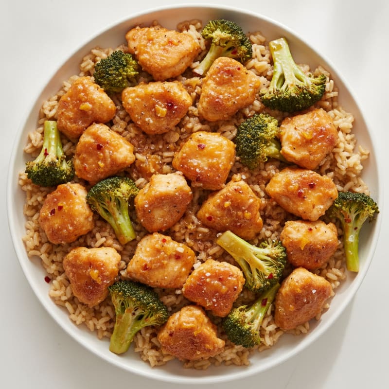 Baked Orange Chicken with Broccoli